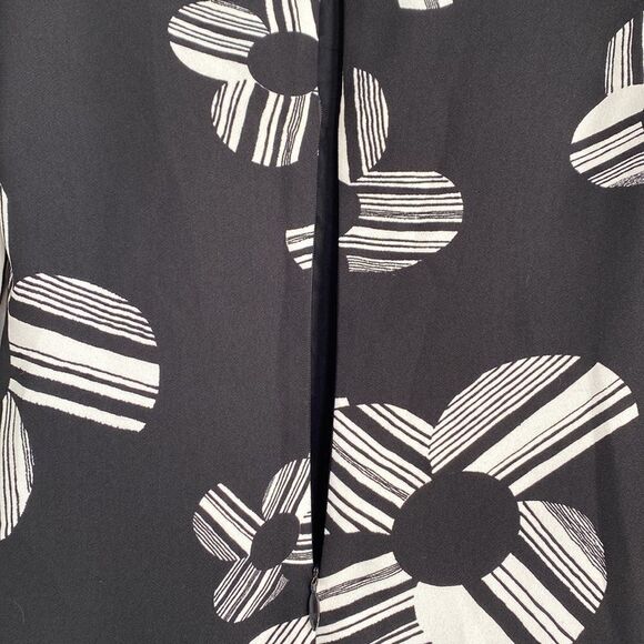 Juicy Couture Pop Art Retro Flower Power Mini Dress‎ Black / White size 0 - Picture 6 of 11